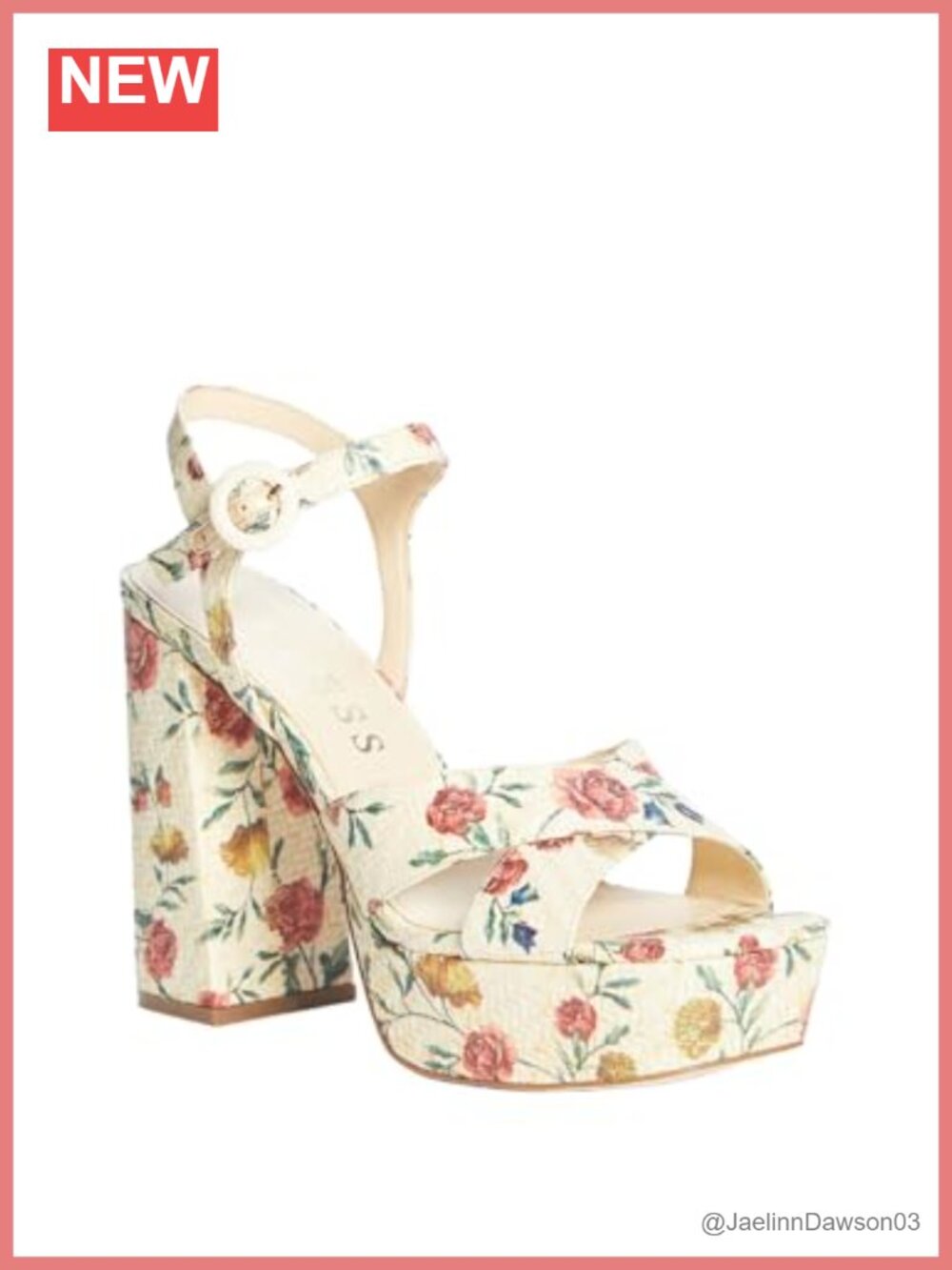 GUESS Vallenn Platform Sandals Women's Size 7 M